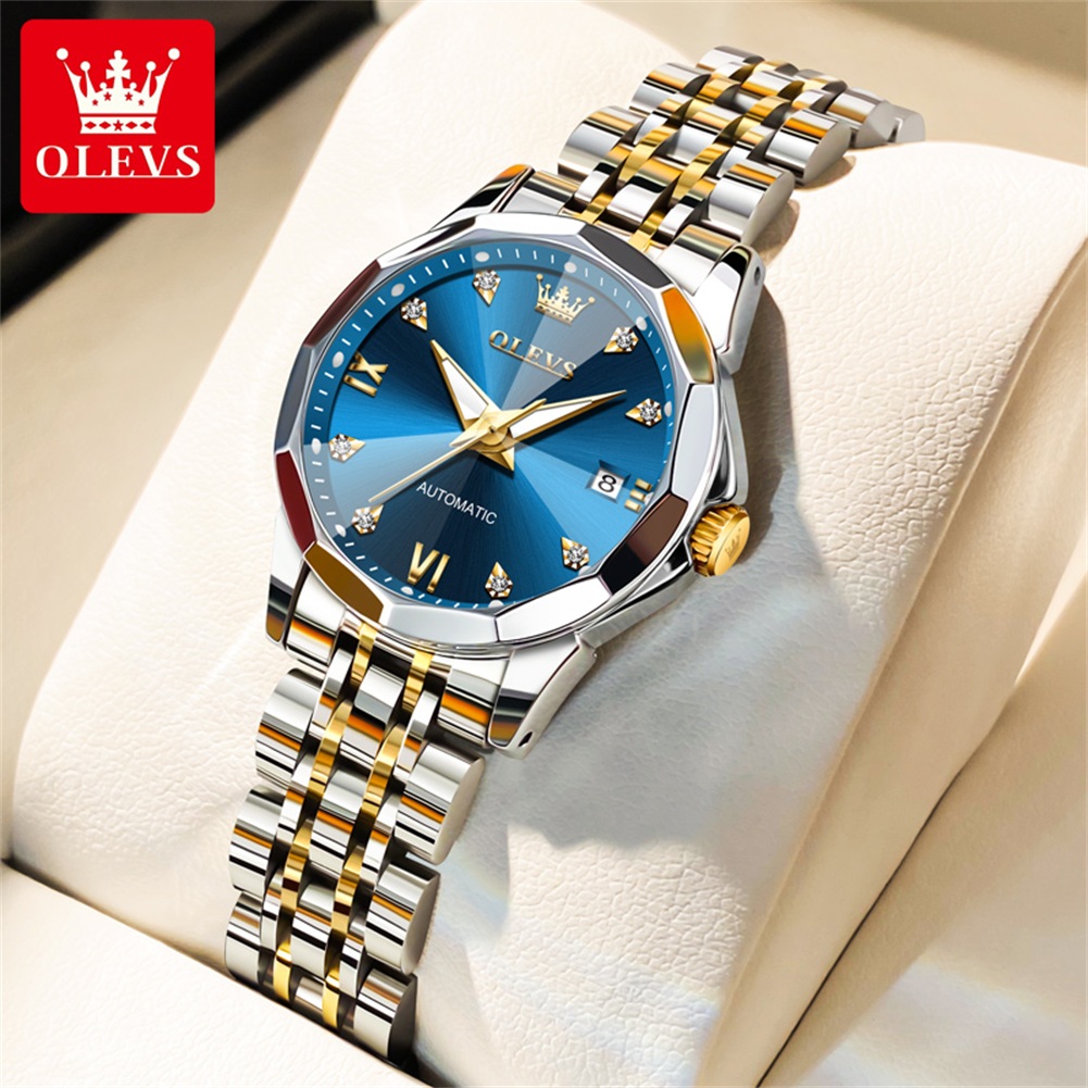 Push Button Tactile - OLEVS 9982 Women's Watches Sparkling Shining