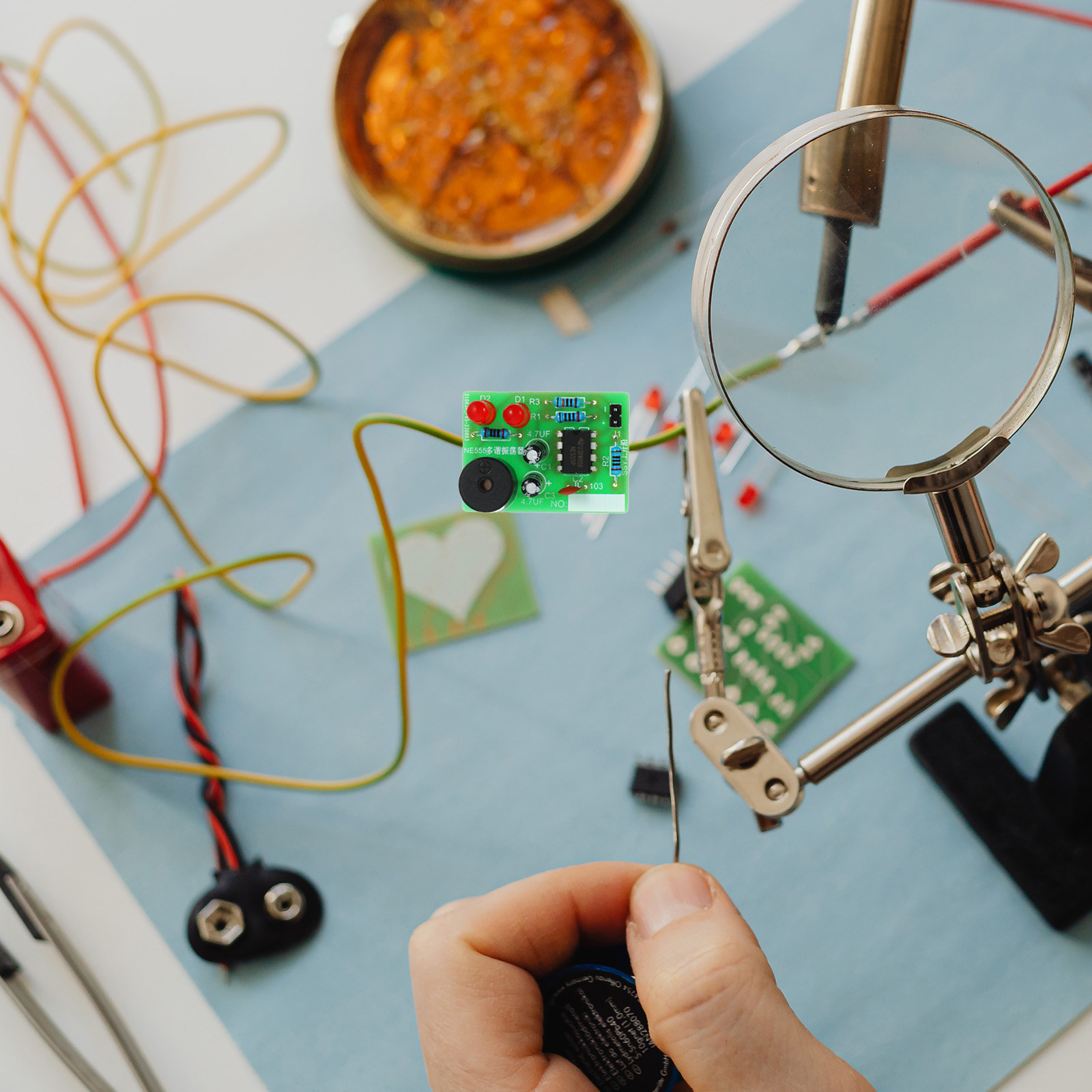 Diy Electronics Project - 5Set Soldering Training Kit Welding Practice