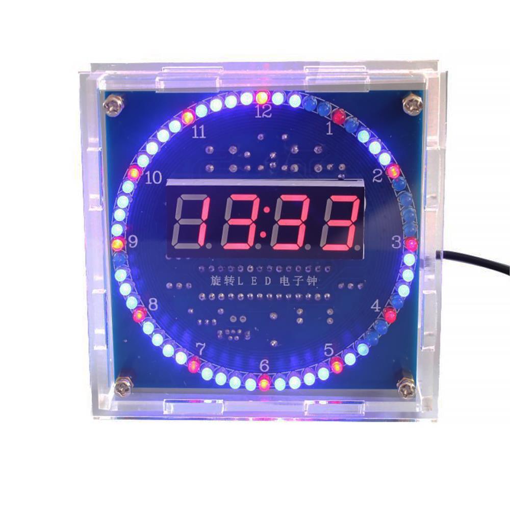 Diy Electronics Game - Rotating LED DIY Electronic Clock Kit