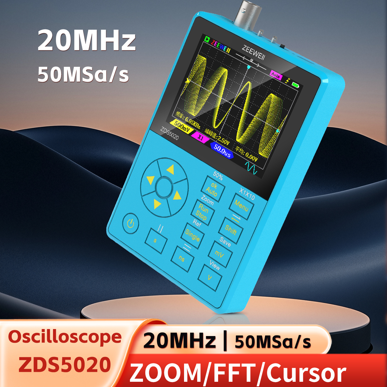 Oscilloscope Dso Mini - ZEEWEII New ZDS5020 Mini Handheld Digital