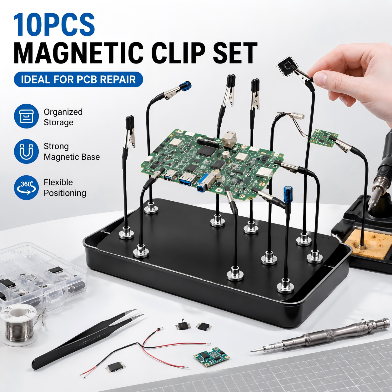 Diy Electronics Hobby - Magnetic Soldering Third Hand Tool, Flexible