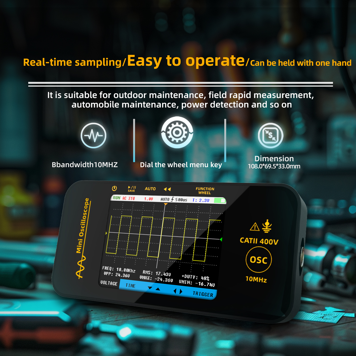BSIDE OT3 Handheld Oscilloscop - огляд і ціна Oscilloscope Dso Mini