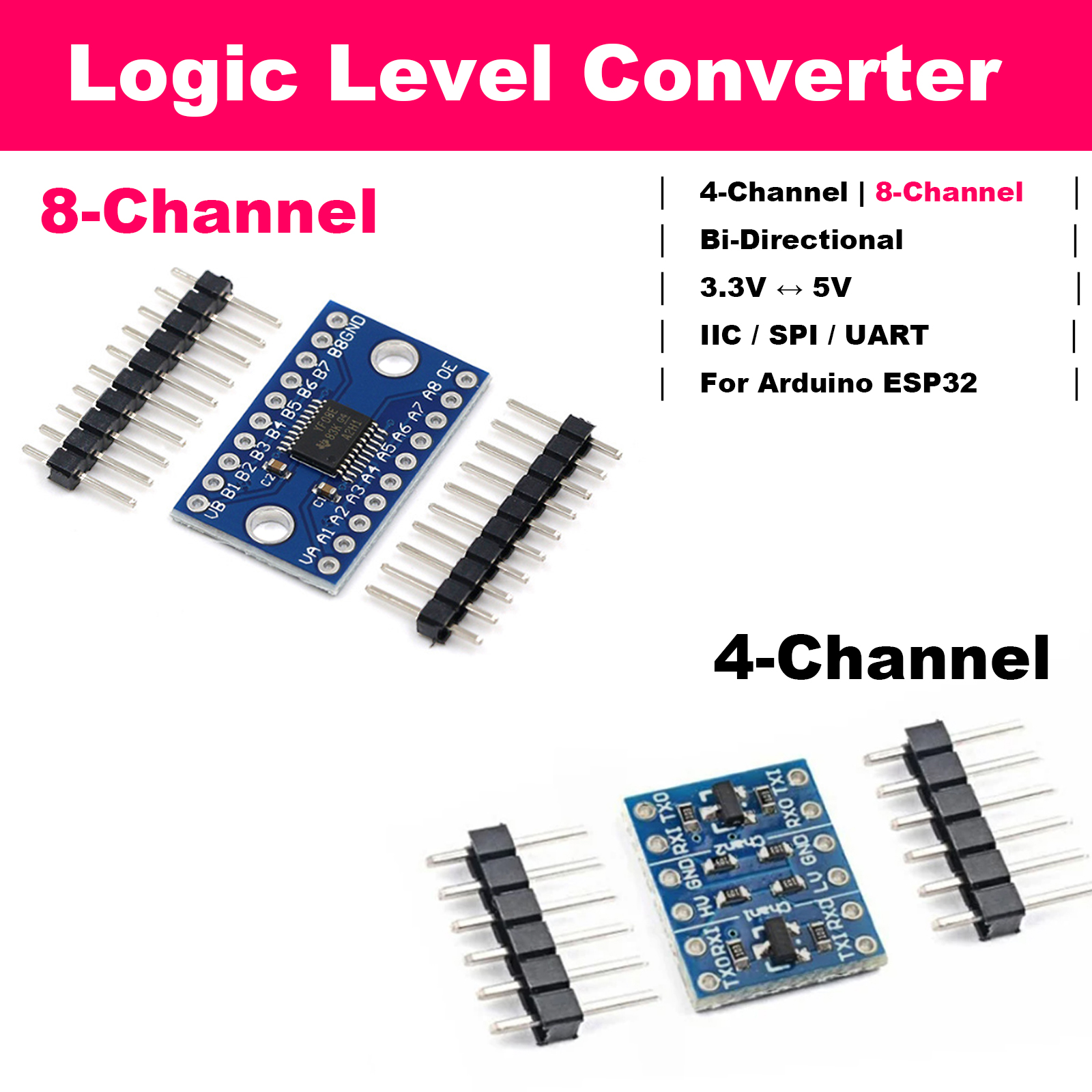 Bi-Directional Logic Level Shi - огляд і ціна Diy Home Electronics Projects