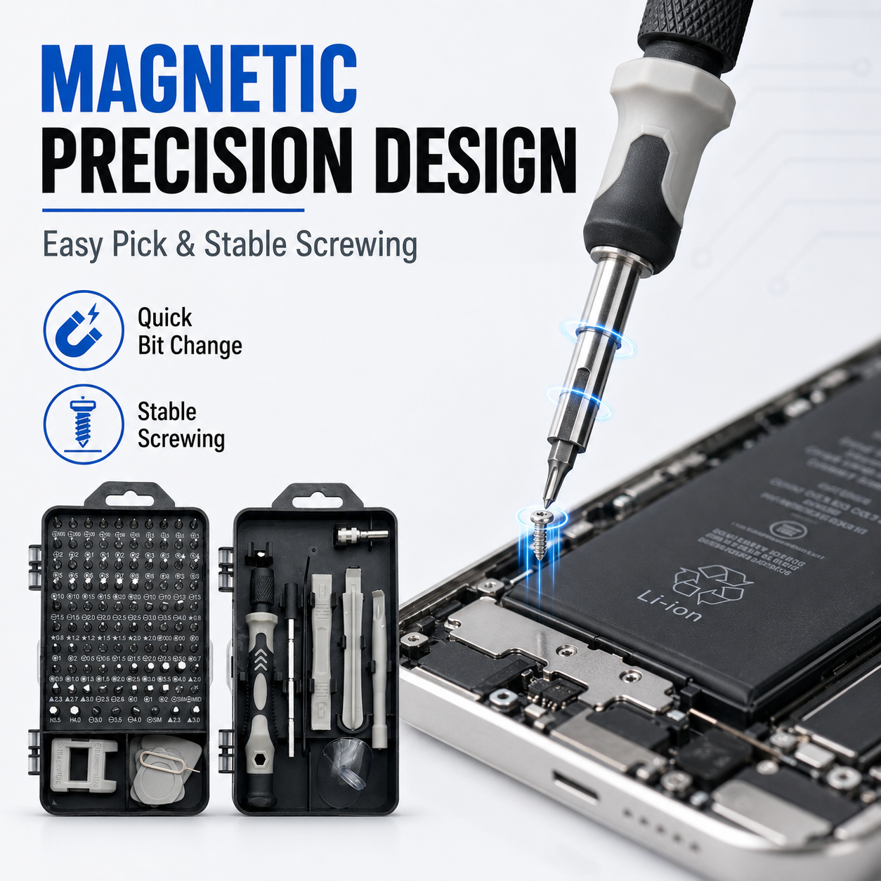 115 in 1 Magnetic Precision Sc - огляд і ціна Diy Home Electronics Projects