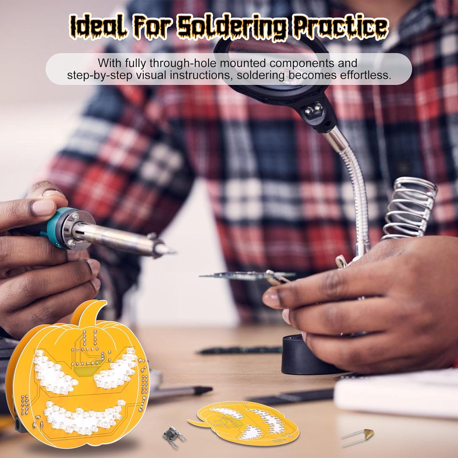 Halloween DIY Soldering Kit Pu - огляд і ціна Diy Electronics Desk