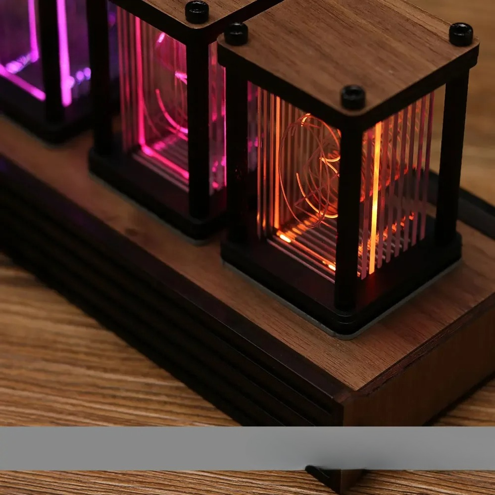 RGB Nixie Tube Clock DIY Table - огляд і ціна Diy Electronics Desk