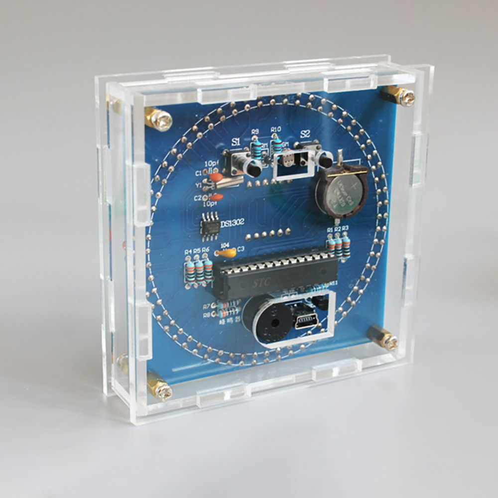 Rotating LED DIY Electronic Cl - огляд і ціна Diy Electronics Game