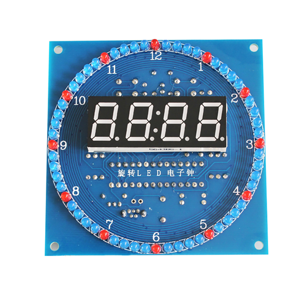 Rotating LED DIY Electronic Cl - огляд і ціна Diy Electronics Game
