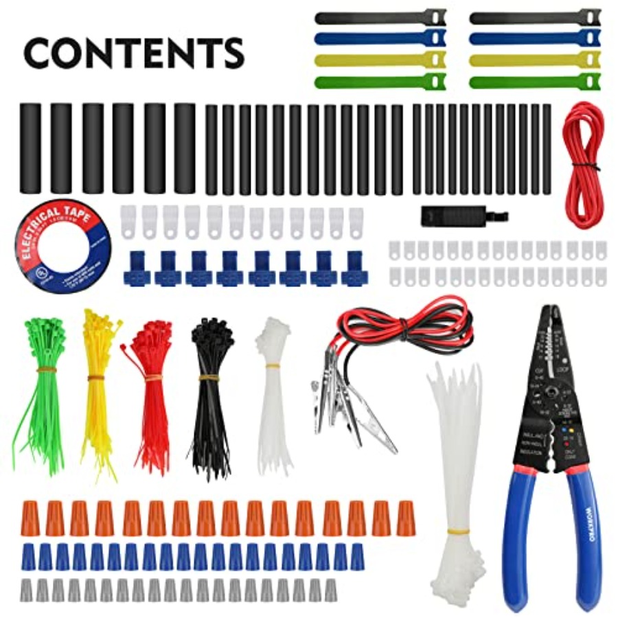 582-Piece Heat Shrink Wire Con - огляд і ціна Wire Stripper Cutter