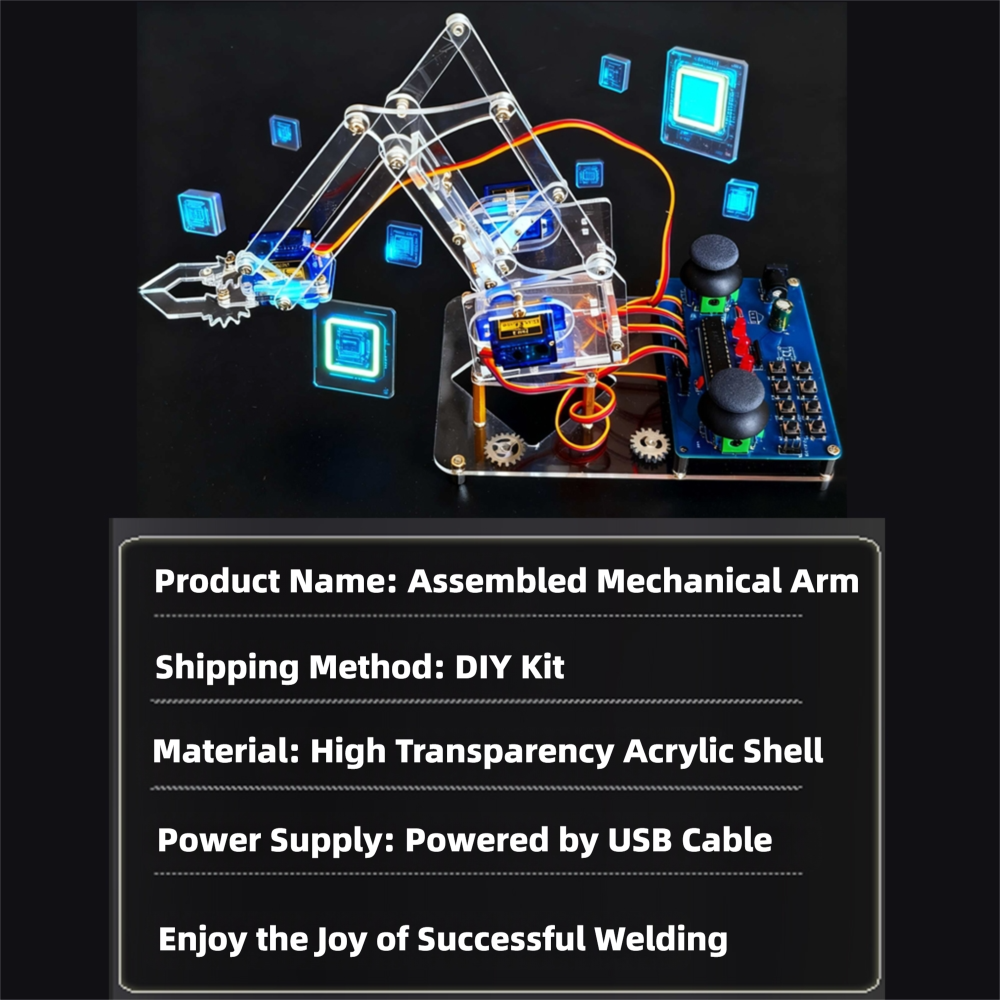 Complete DIY Robotic Arm Assem - огляд і ціна Diy Electronics Game