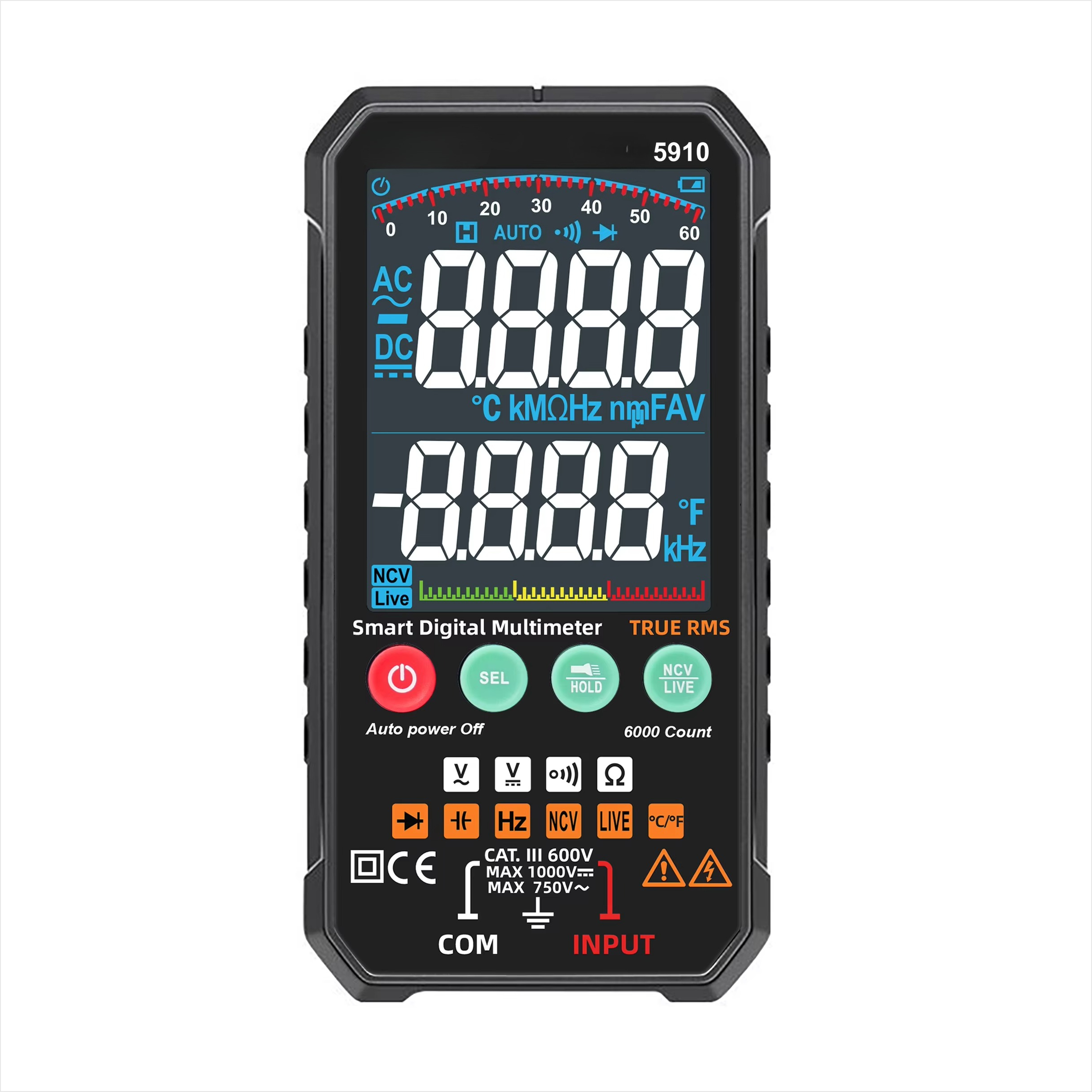 5910 NCV Temperature Multimete - огляд і ціна Multimeter Digital