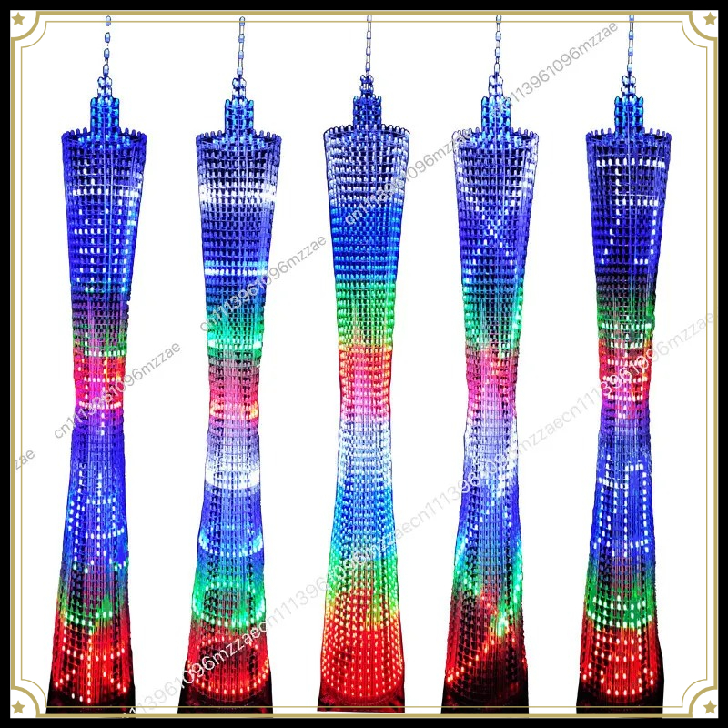 64 Floor LED Canton Tower DIY  - огляд і ціна Diy Electronics Desk