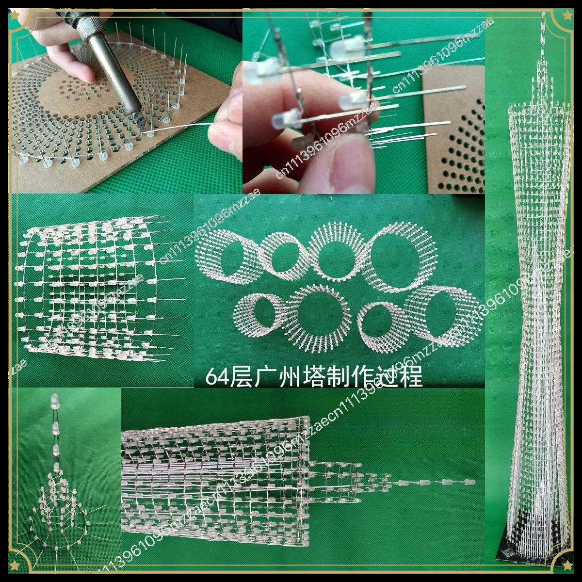 64 Floor LED Canton Tower DIY  - огляд і ціна Diy Electronics Desk