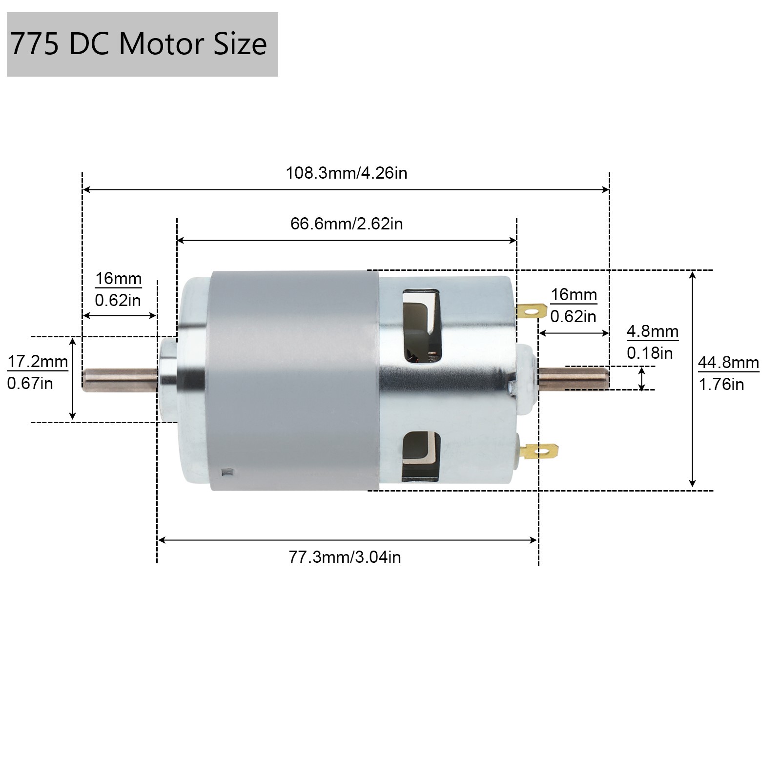 775 795 895 DC Motor 12V Dual  - огляд і ціна Diy Electronics For Kids