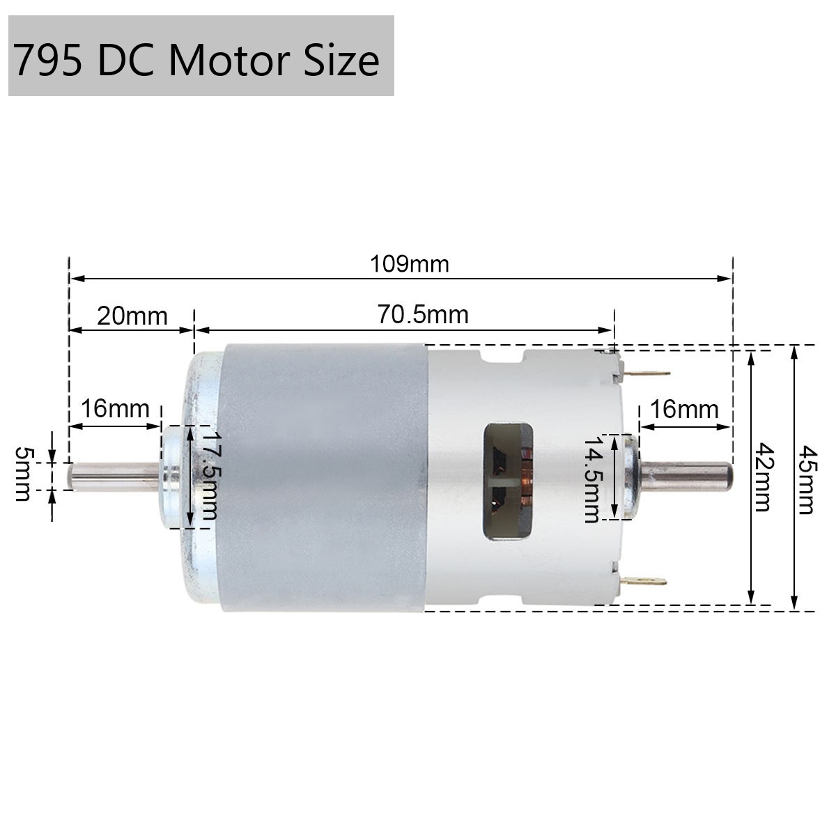 775 795 895 DC Motor 12V Dual  - огляд і ціна Diy Electronics For Kids