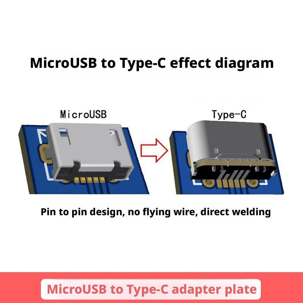 5pcs M85K Micro USB to Type C  - огляд і ціна Diy Electronics Hobby