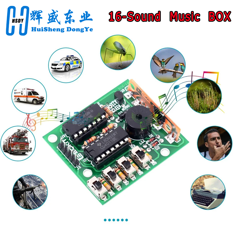16 Music Sound Box BOX-16 Boar - огляд і ціна Diy Electronics Game