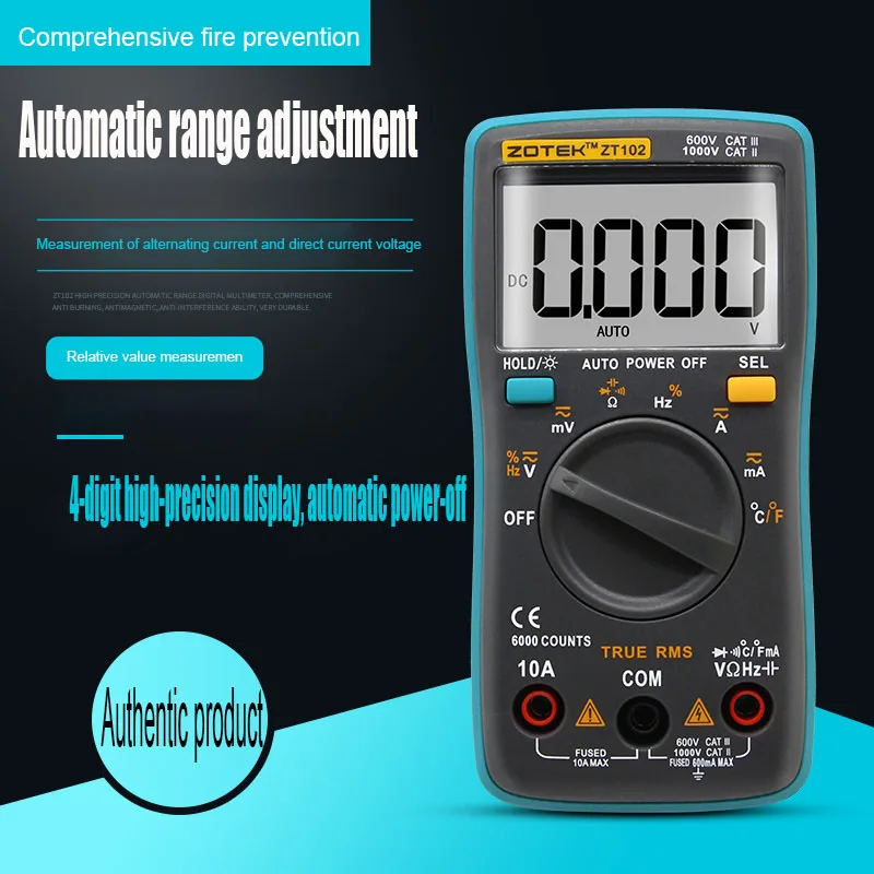 【Hot】ZOTEK ZT100 Digital Multi - огляд і ціна Multimeter Digital