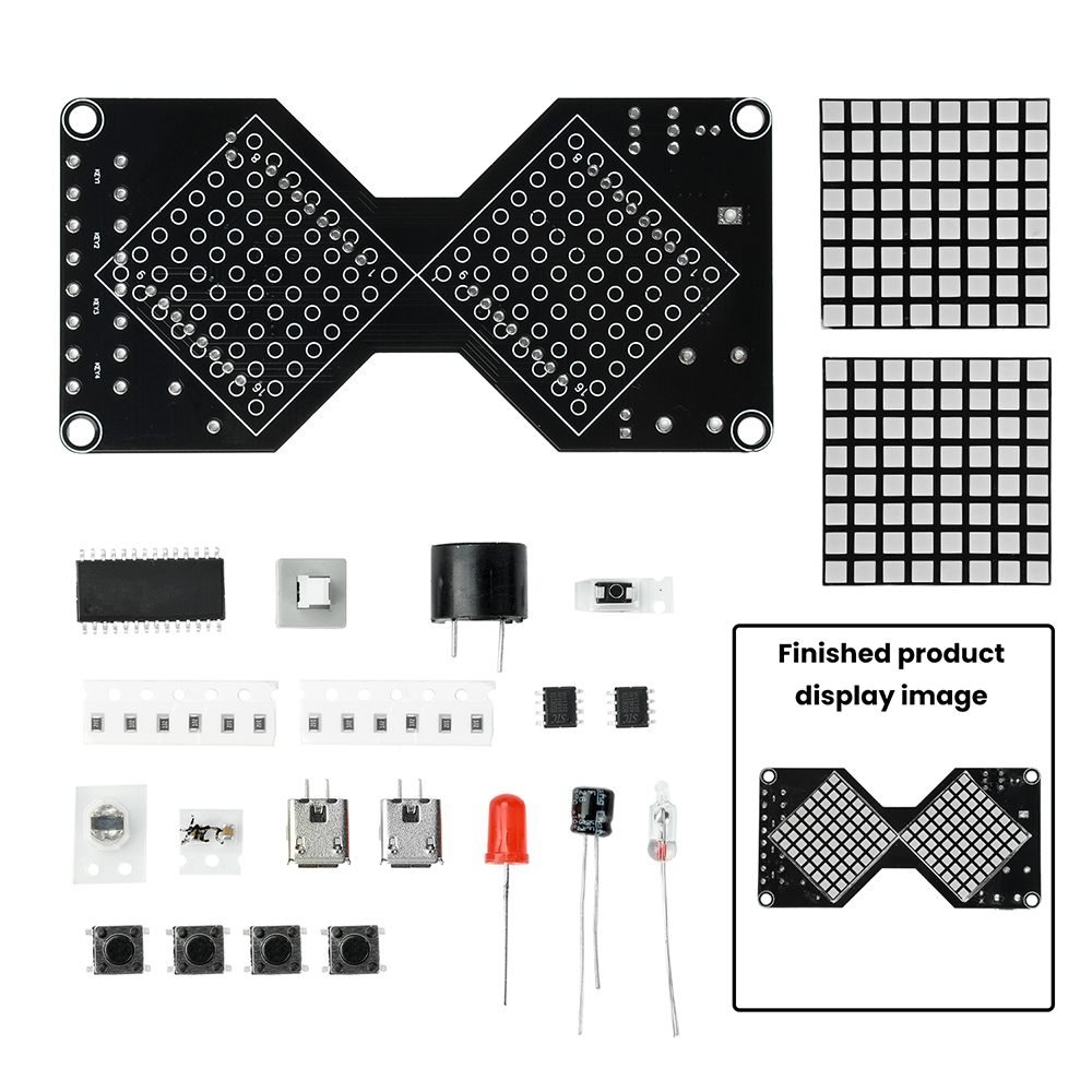 DC5V LED Dot Matrix Electronic - огляд і ціна Diy Electronics Game