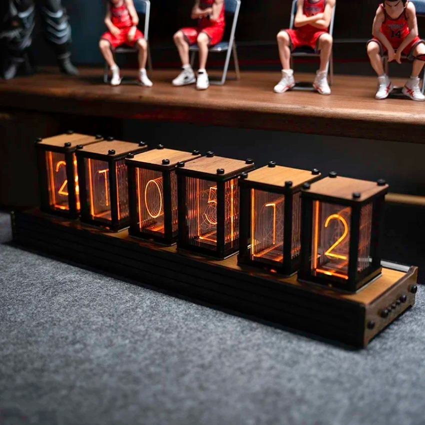 Luxury Nixie Glow Tube Clock W - огляд і ціна Diy Electronics Desk