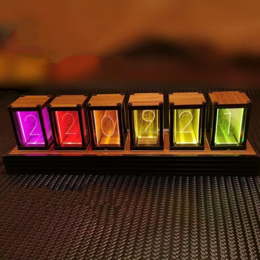 Luxury Nixie Glow Tube Clock W - огляд і ціна Diy Electronics Desk