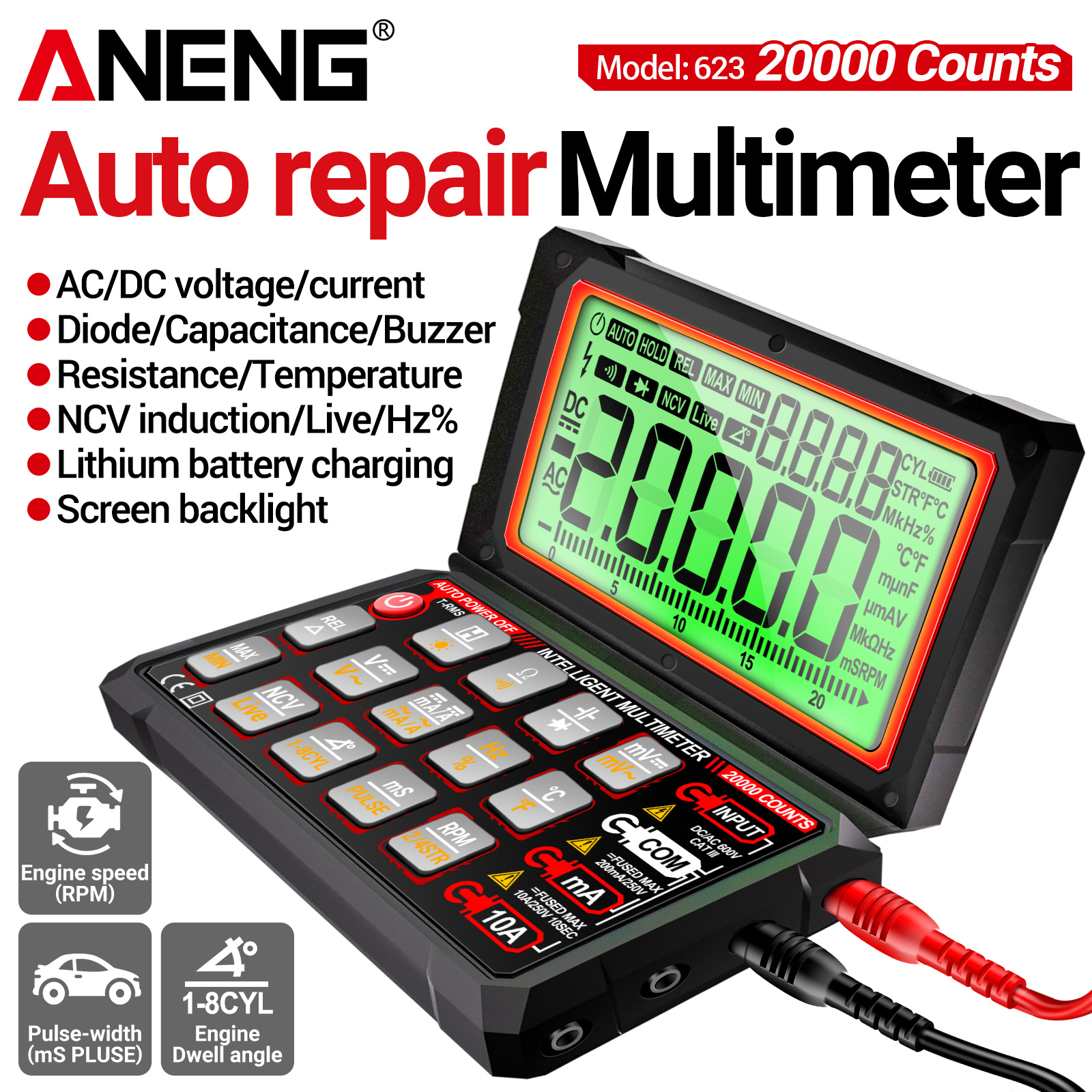 ANENG 623 Multifunctional Digi - огляд і ціна Multimeter Digital