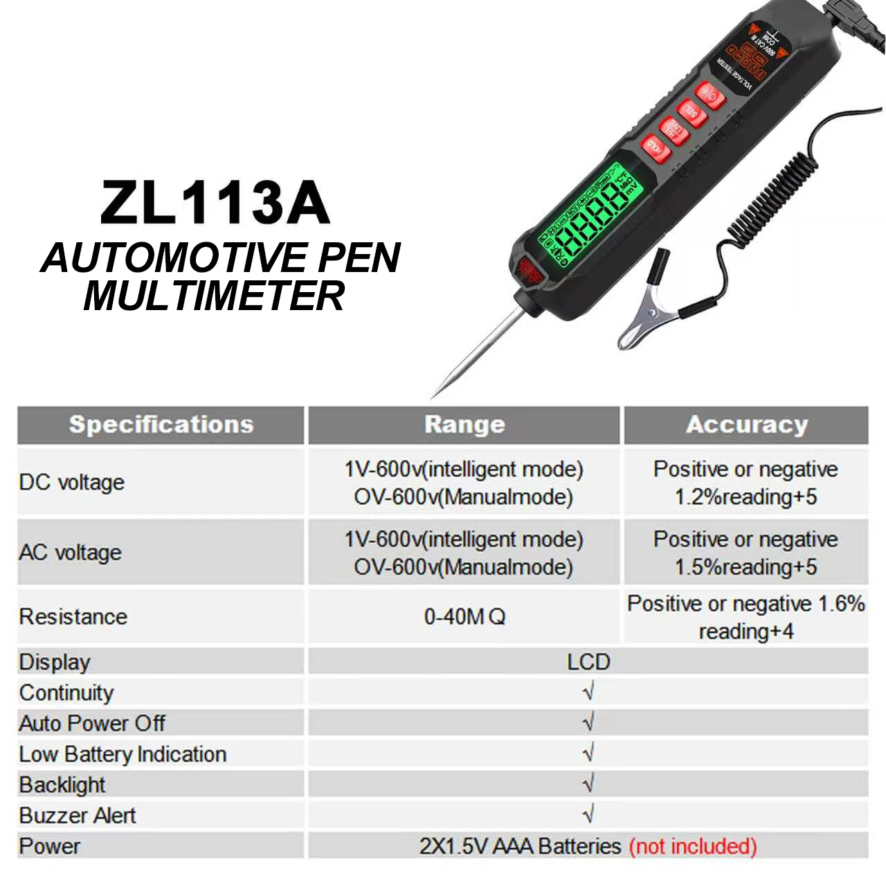 Smart Car Circuit Tester Digit - огляд і ціна Multimeter Digital