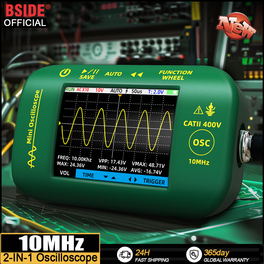 BSIDE Portable Oscilloscope 10 - огляд і ціна Oscilloscope Dso Mini
