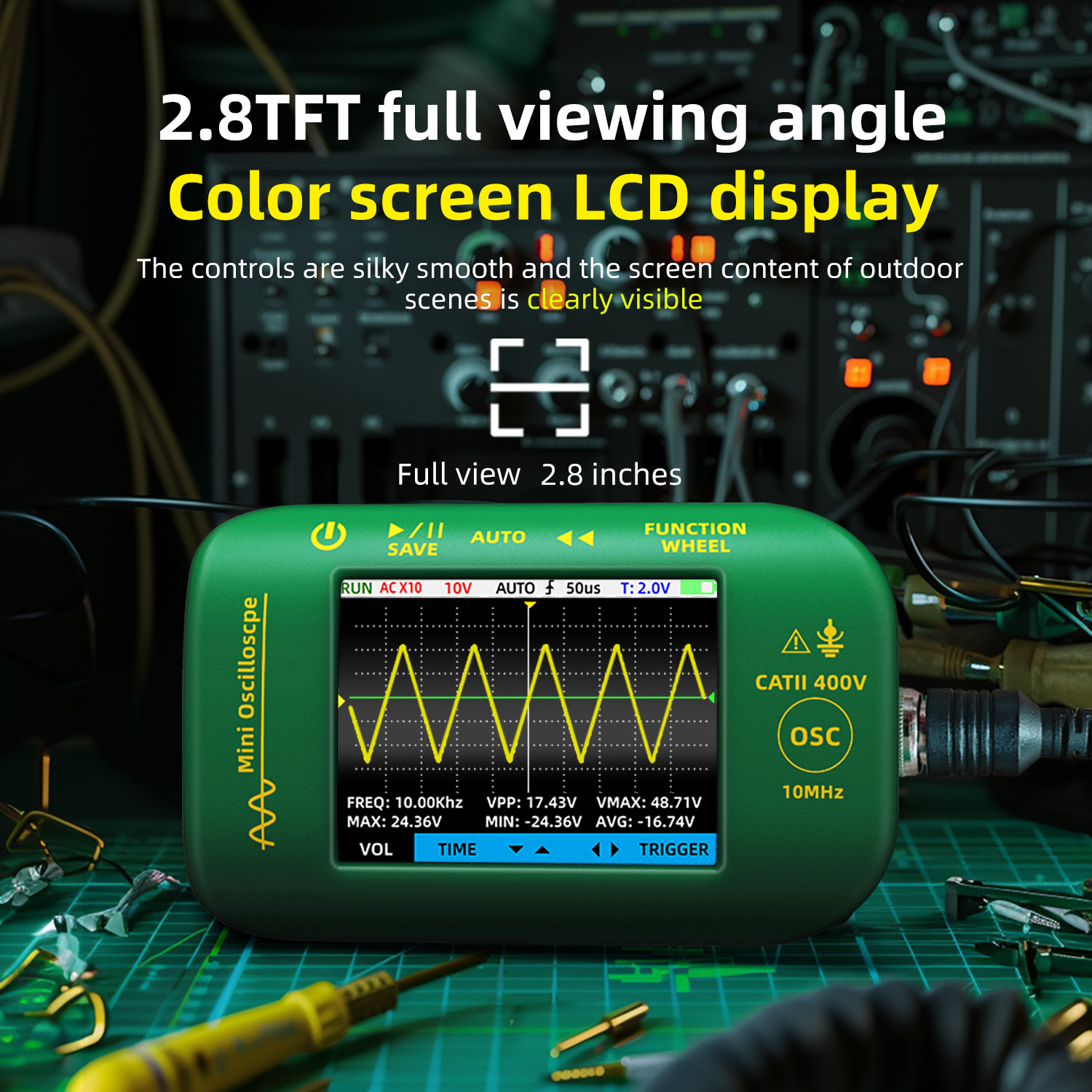 BSIDE Portable Oscilloscope 10 - огляд і ціна Oscilloscope Dso Mini