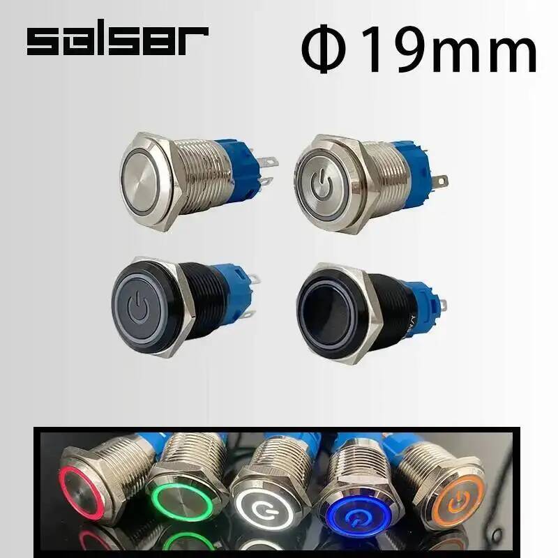 19mm Waterproof LED Light Anod - огляд і ціна Push Button Tactile