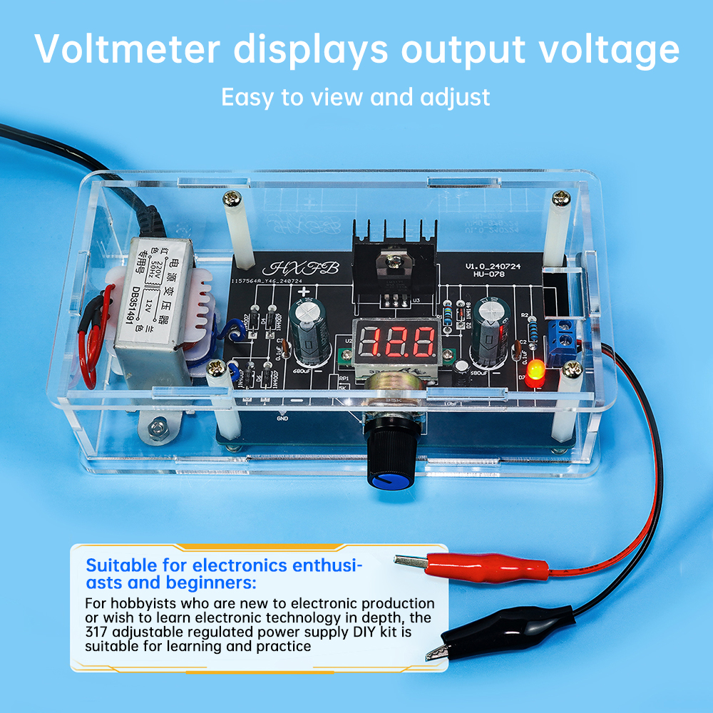 LM317 DC regulated adjustable  - огляд і ціна Diy Electronics Game