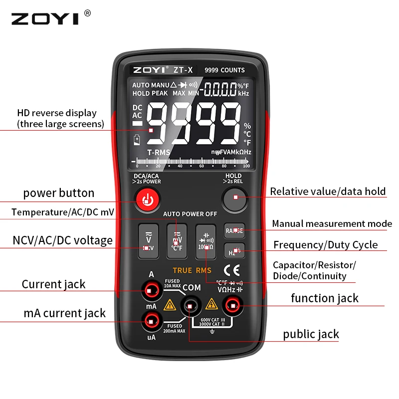 ZOYI ZT-X Digital Multimeter Z - огляд і ціна Multimeter Digital