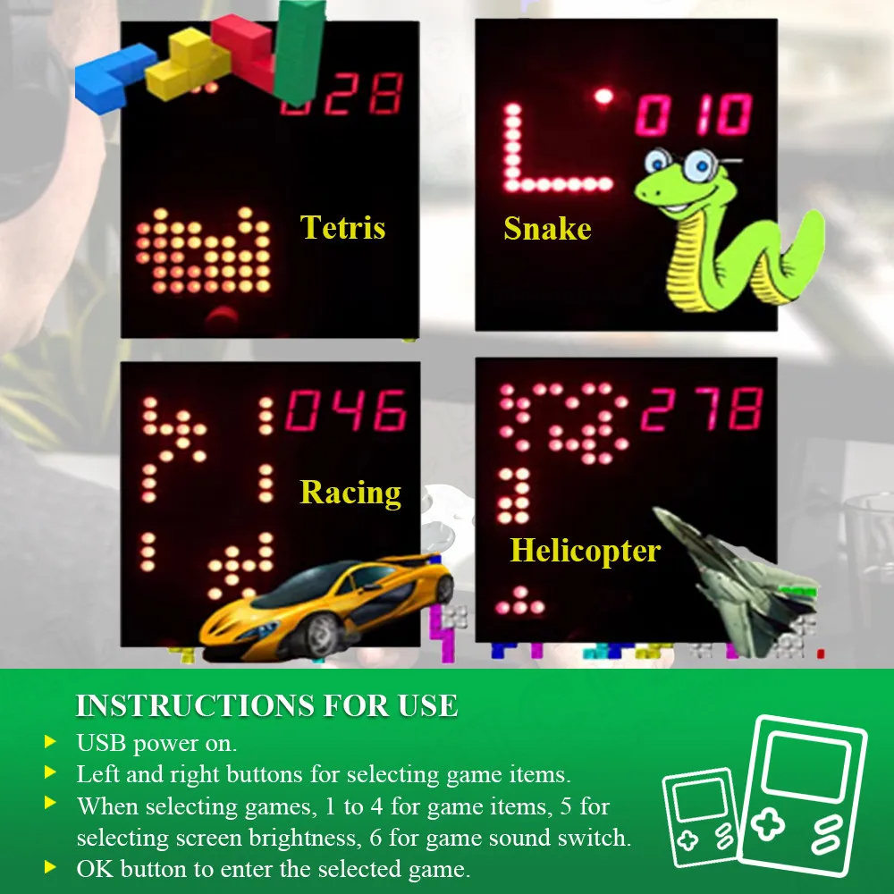 DIY Pixel Game Maker Kit Elect - огляд і ціна Diy Electronics Game