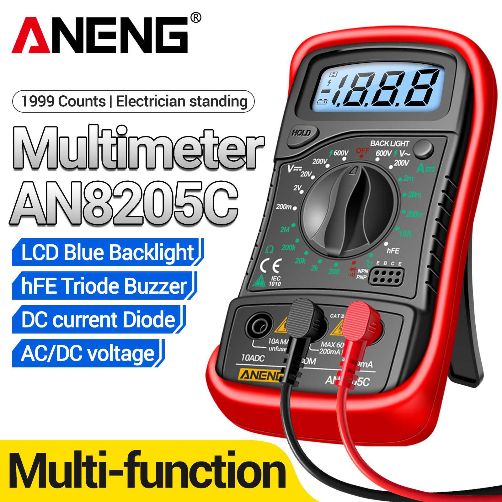 ANENG AN8205C Handheld Multime - огляд і ціна Diy In Electronics