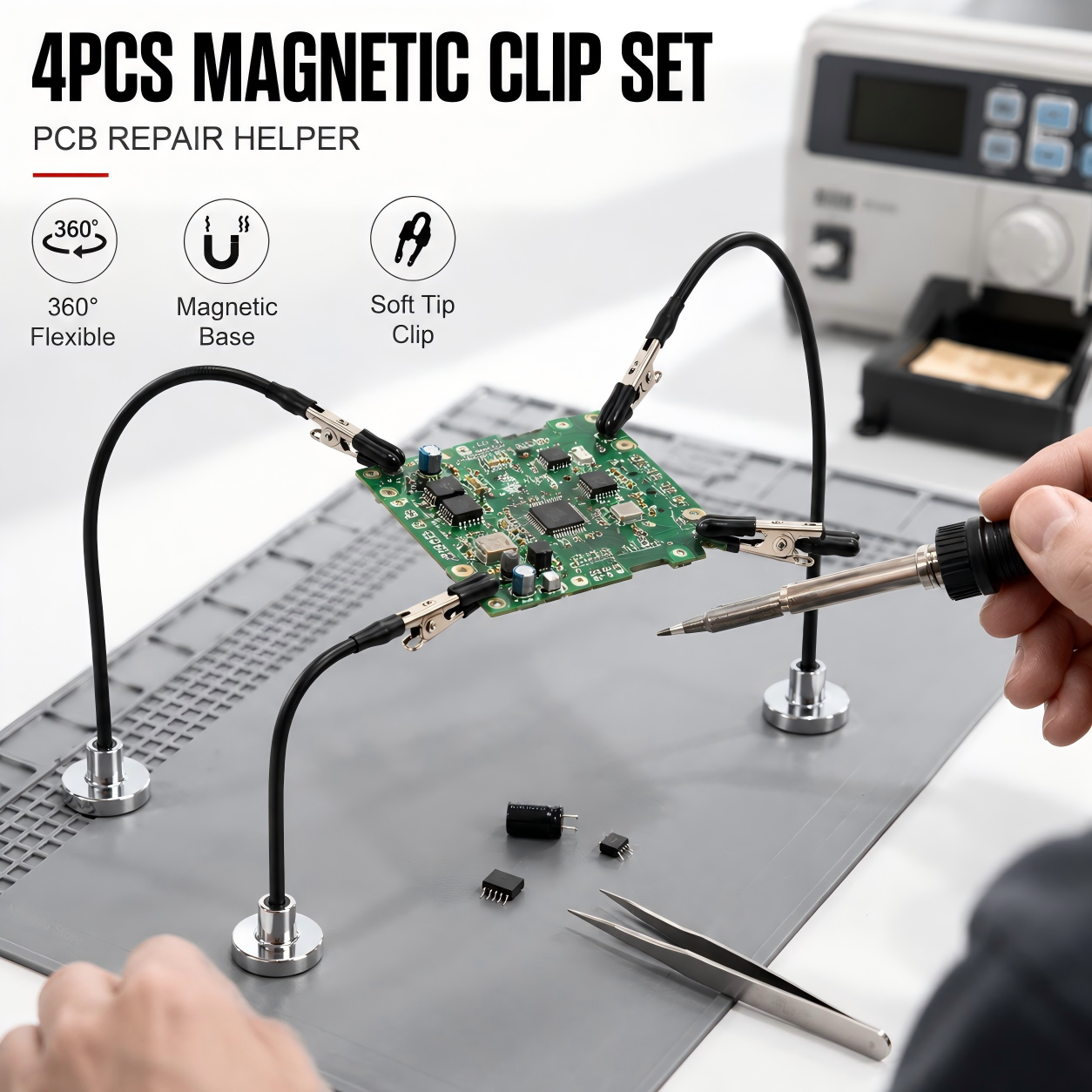 Magnetic Soldering Third Hand  - огляд і ціна Diy Electronics Hobby
