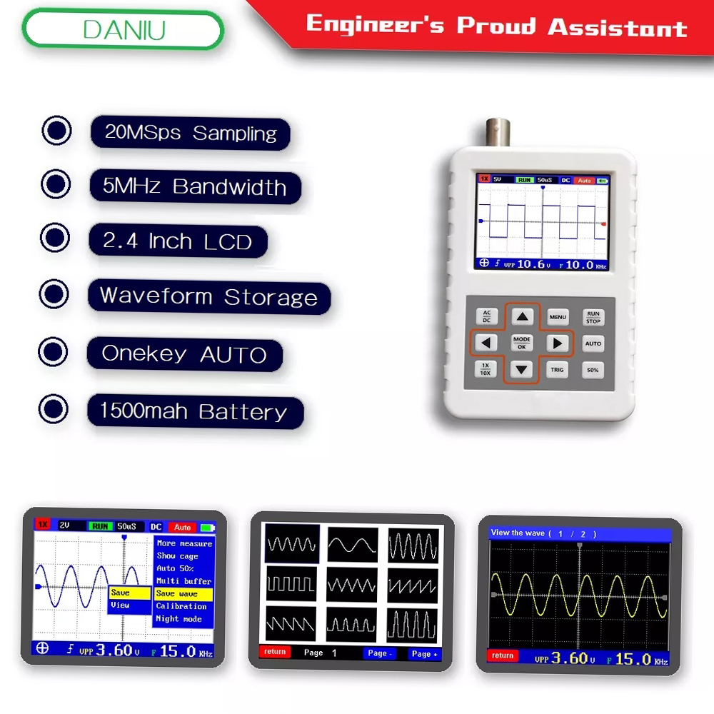USB Handheld Mini Portable 5M  - огляд і ціна Oscilloscope Dso Mini