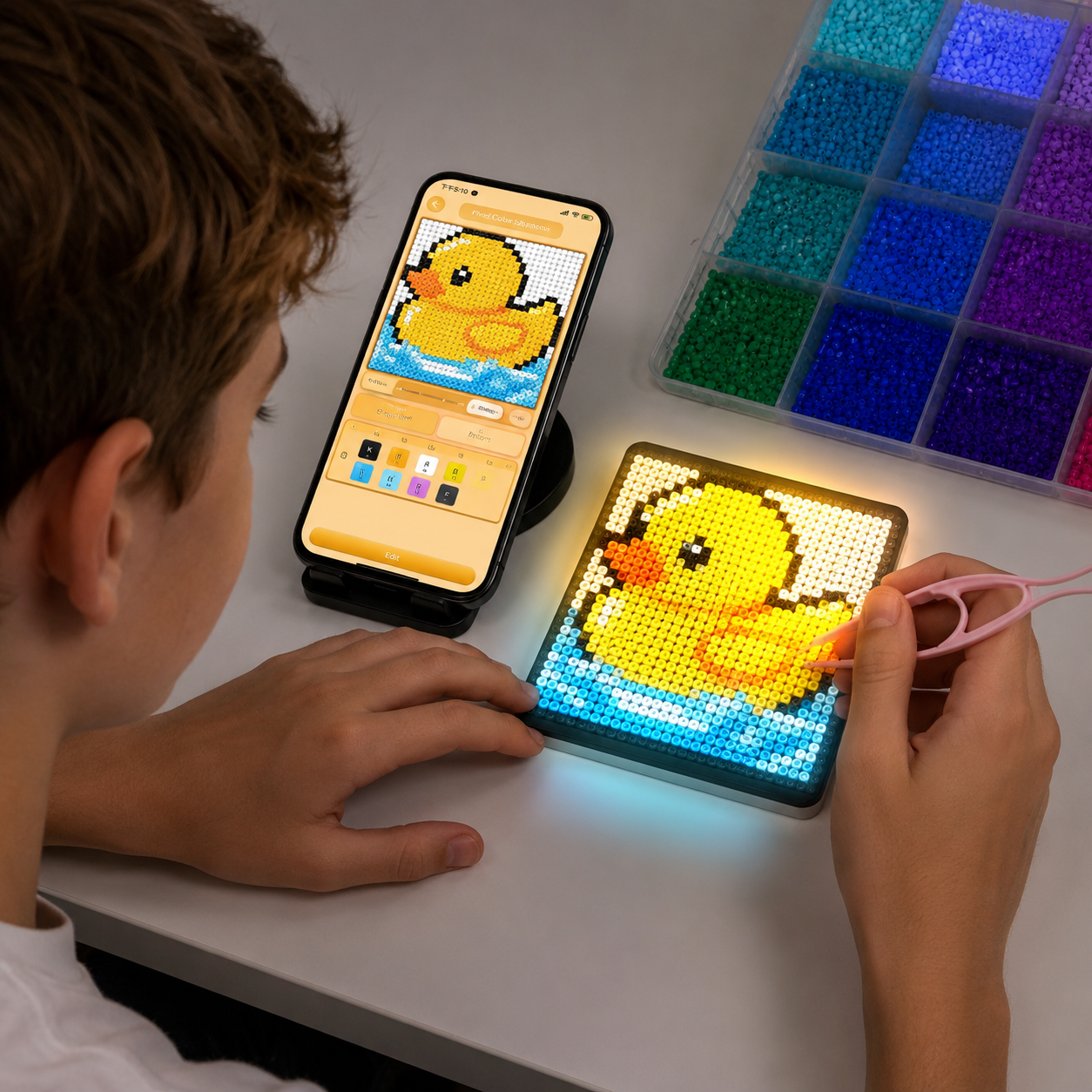Smart LED Fuse Beads Pegboard  - огляд і ціна Diy Electronics Desk