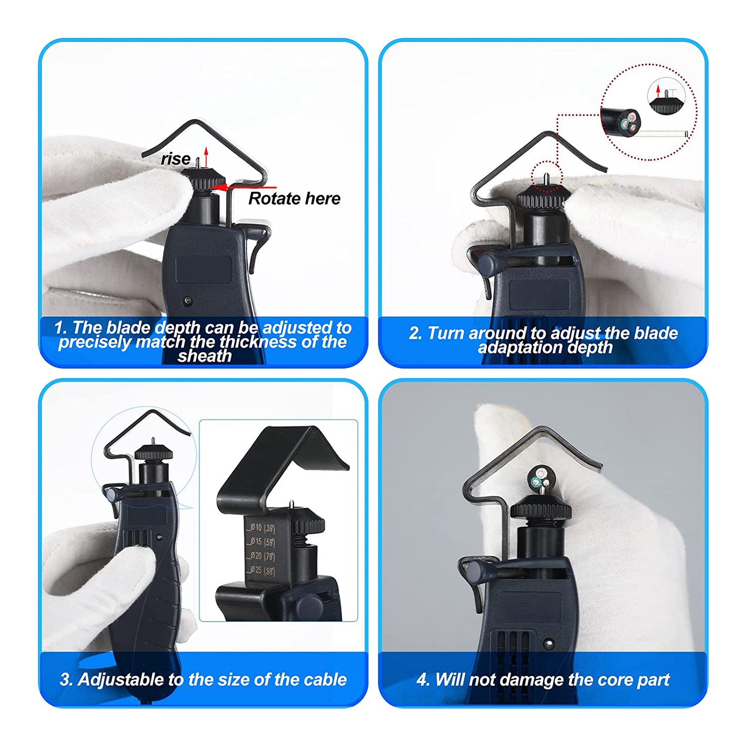 New Round Cable Stripper for F - огляд і ціна Wire Stripper Cutter
