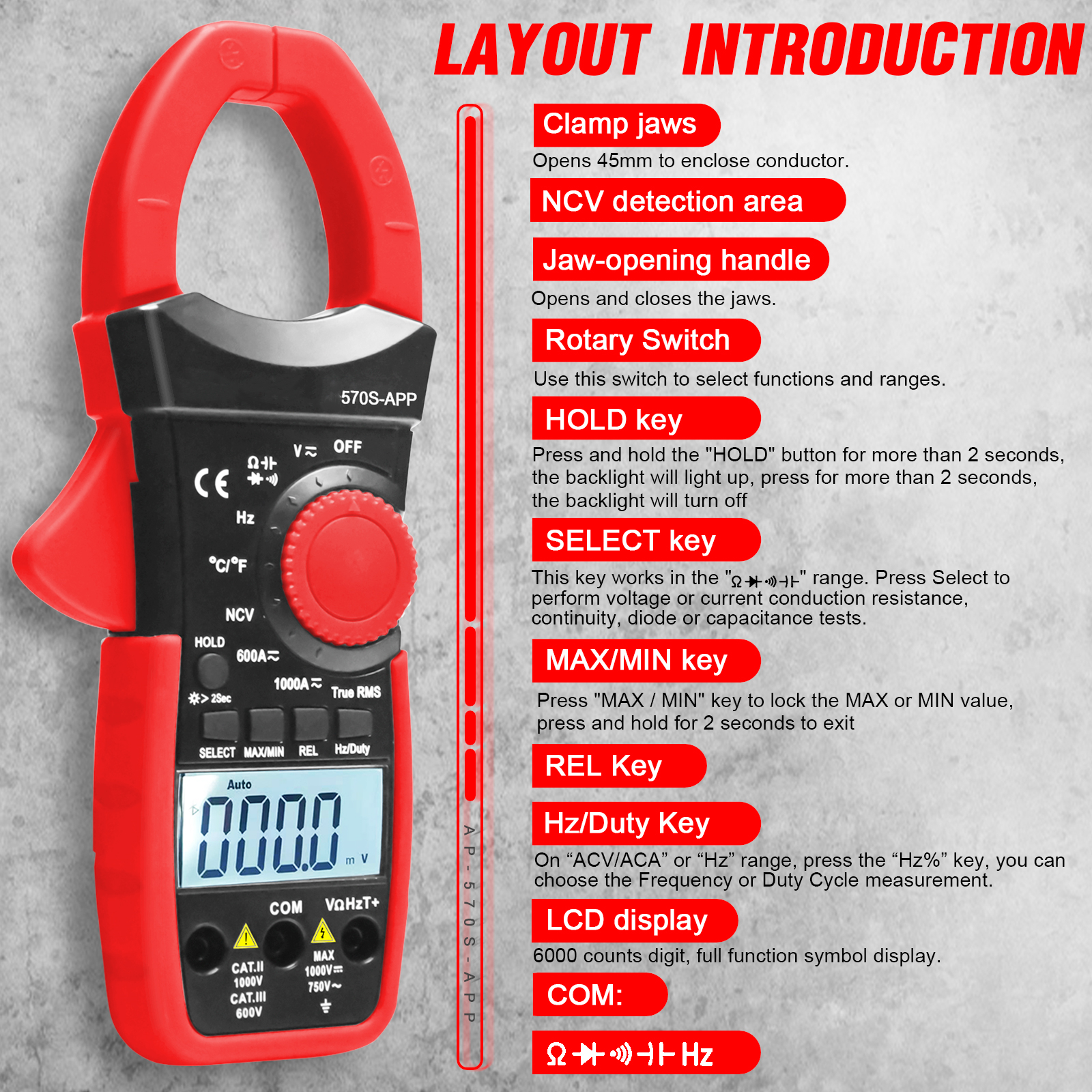 HP-570S-APP Portable 6000 Coun - огляд і ціна Multimeter Digital