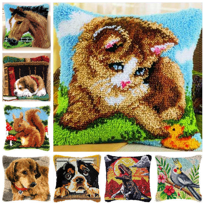 Cat Series Latch Hook Kit Mats - огляд і ціна Diy Home Electronics Projects