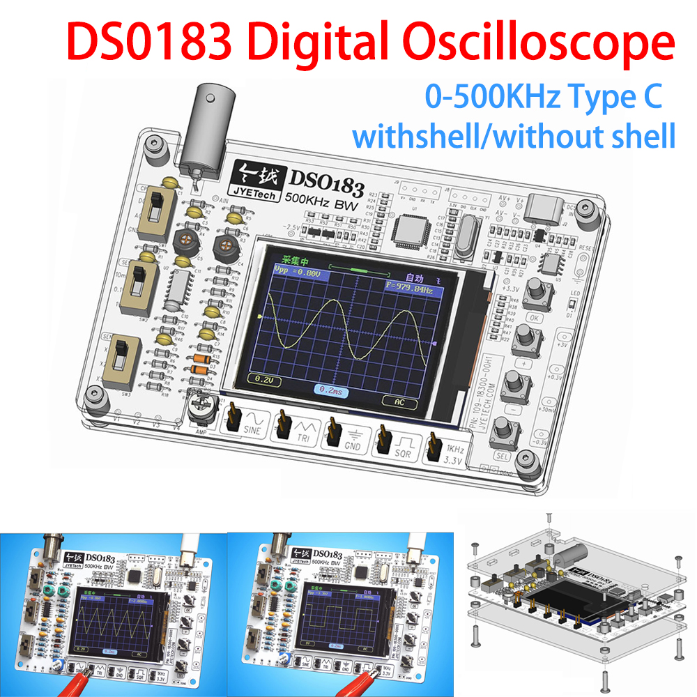 DIY DSO183 Digital Oscilloscop - огляд і ціна Oscilloscope Dso Mini