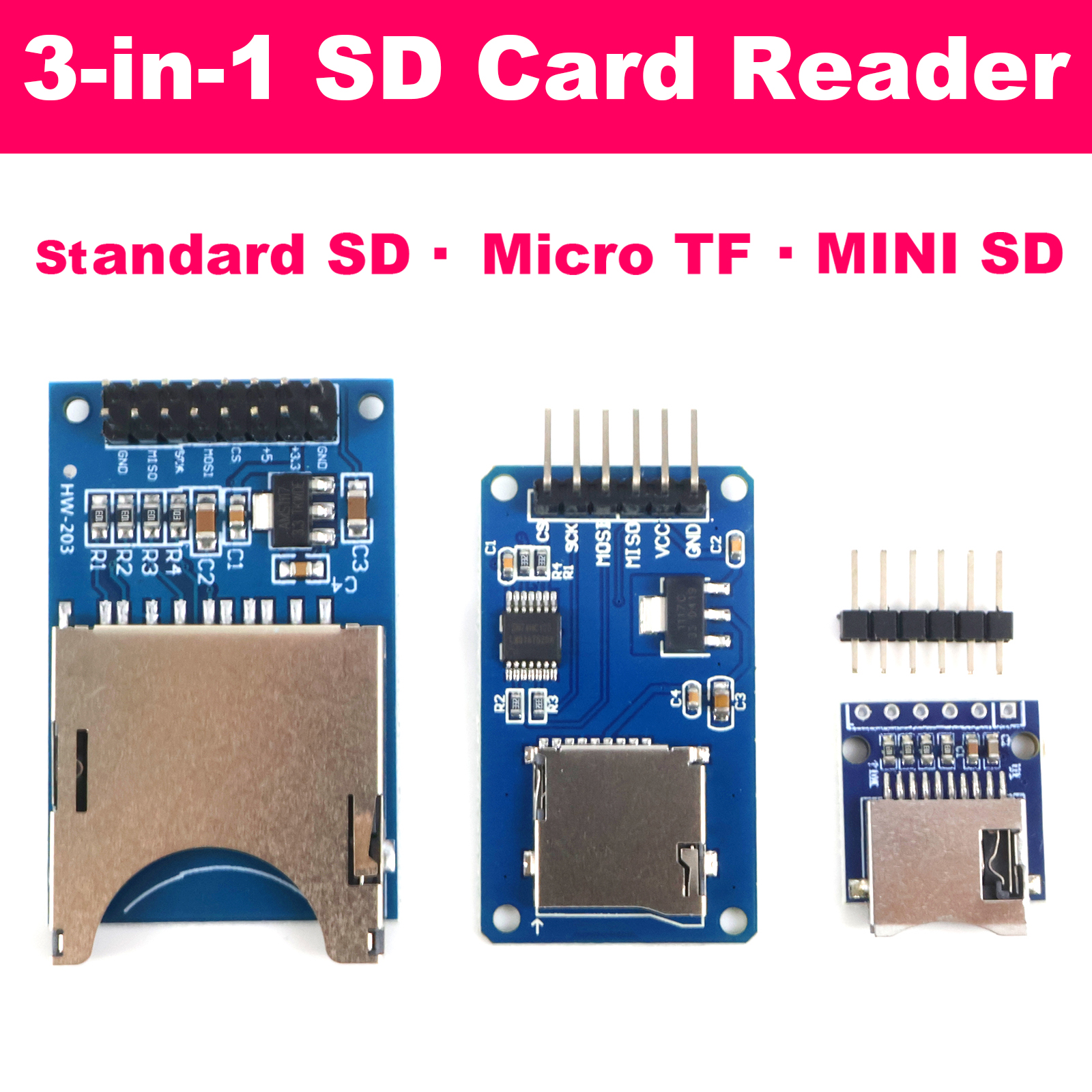 SD Card Reader Module Micro TF - огляд і ціна Sd Card Module Spi