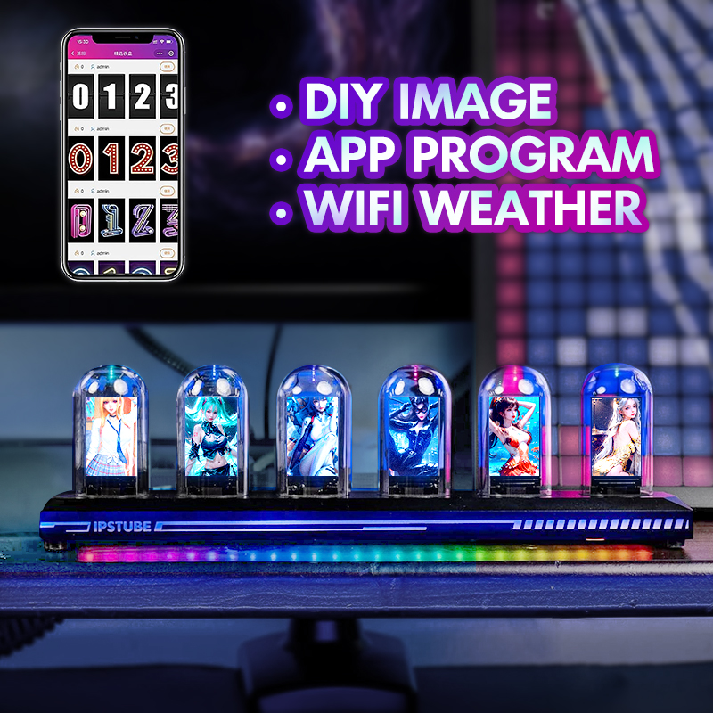 IPS Full Color Display Nixie T - огляд і ціна Diy Electronics Desk