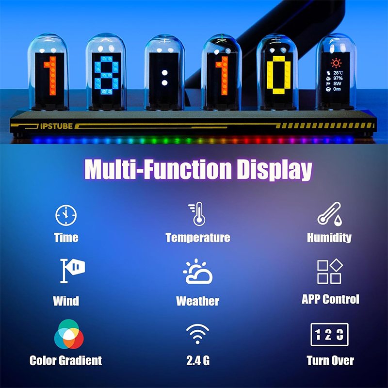 IPS Full Color Display Nixie T - огляд і ціна Diy Electronics Desk