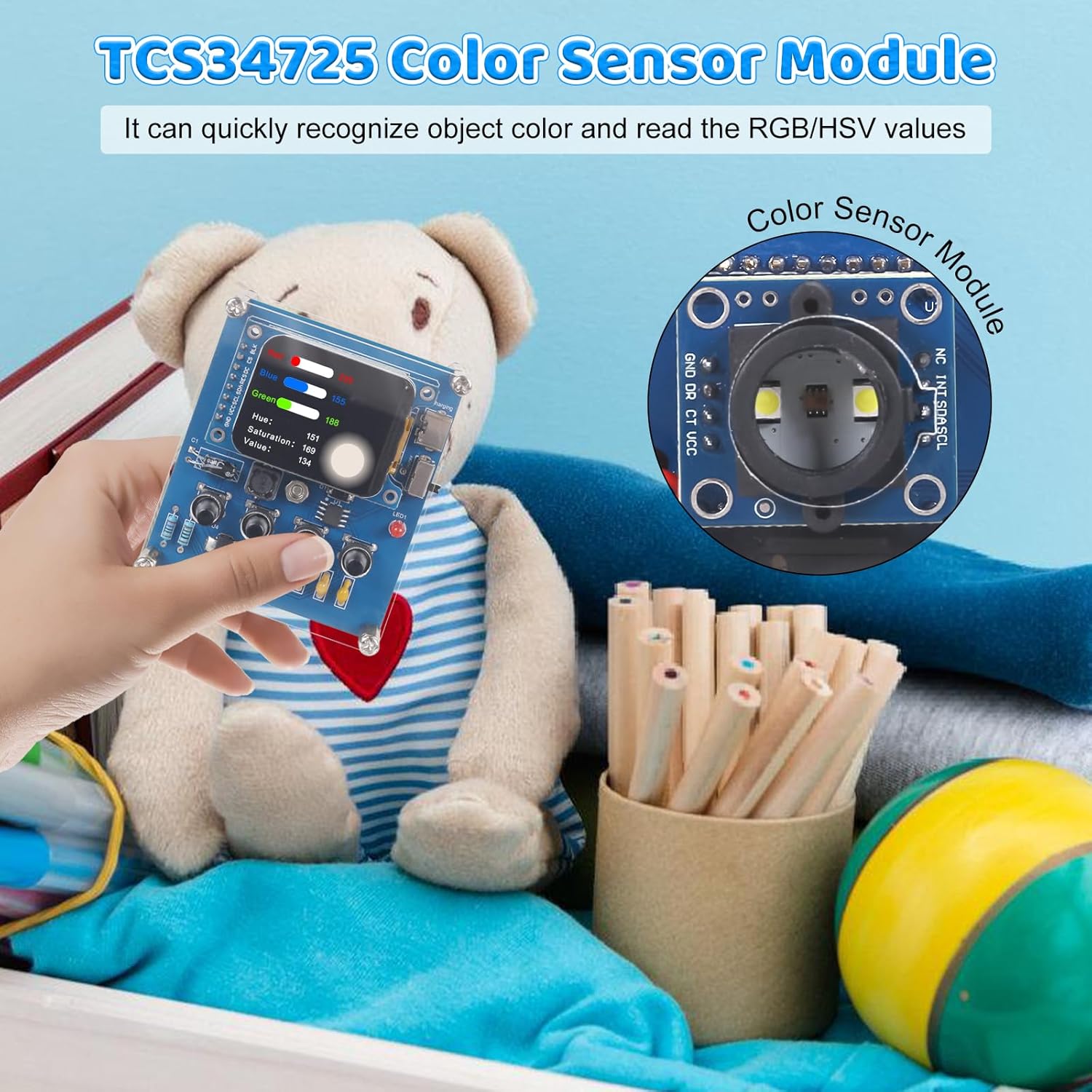 DIY Color Recognition Solderin - огляд і ціна Diy Electronics Game
