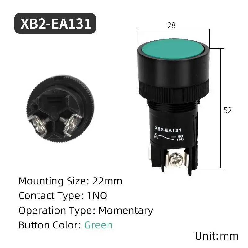 22mm Momentary Reset Flat Push - огляд і ціна Push Button Tactile