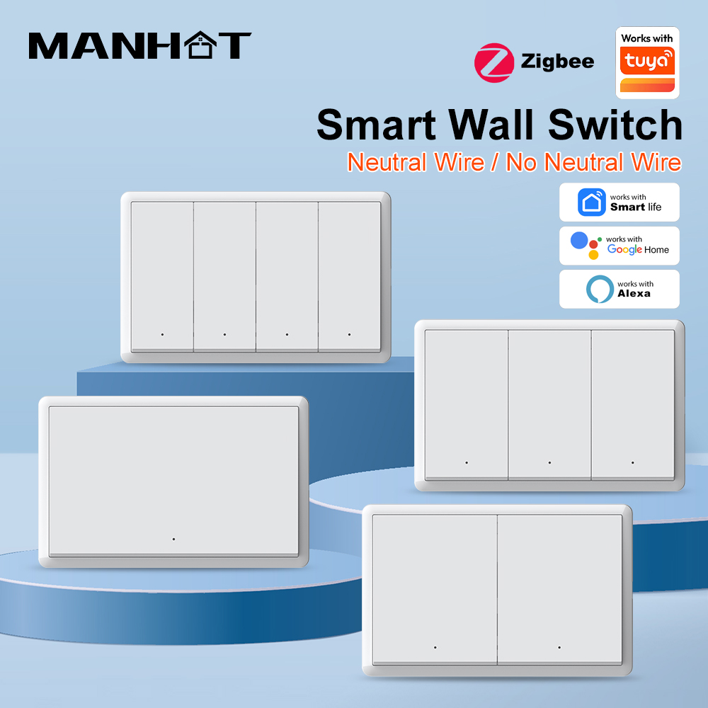 MANHOT ZigBee3.0 Smart Switch  - огляд і ціна Push Button Tactile
