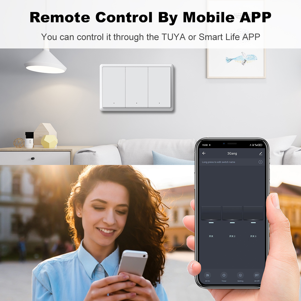 MANHOT ZigBee3.0 Smart Switch  - огляд і ціна Push Button Tactile