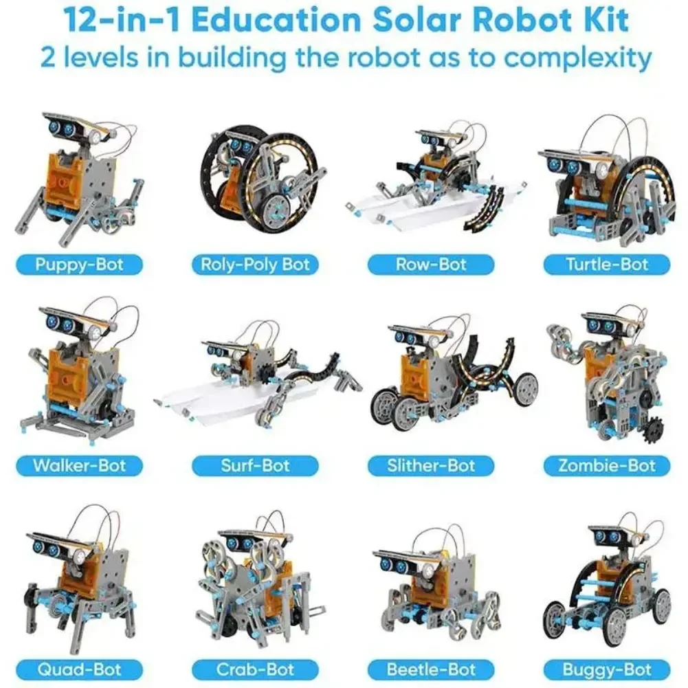 13 in 1 Solar Powered Robot Sc - огляд і ціна Diy Electronics Game